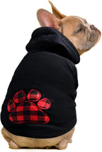 SAWMONG Dog Hoodie,Flannel Pet Hooded Sweater with Hat Puppy Pullover Sweater Shirt,Dog (Security Black,M) - Image 10