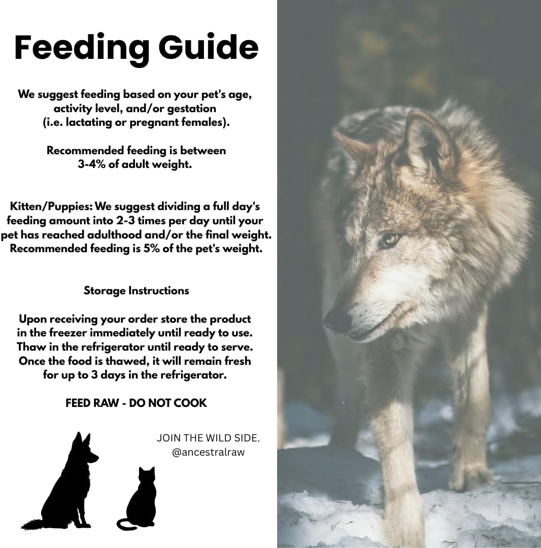 Authentic USA-imported Ancestral Raw Nutrition raw diet for pets