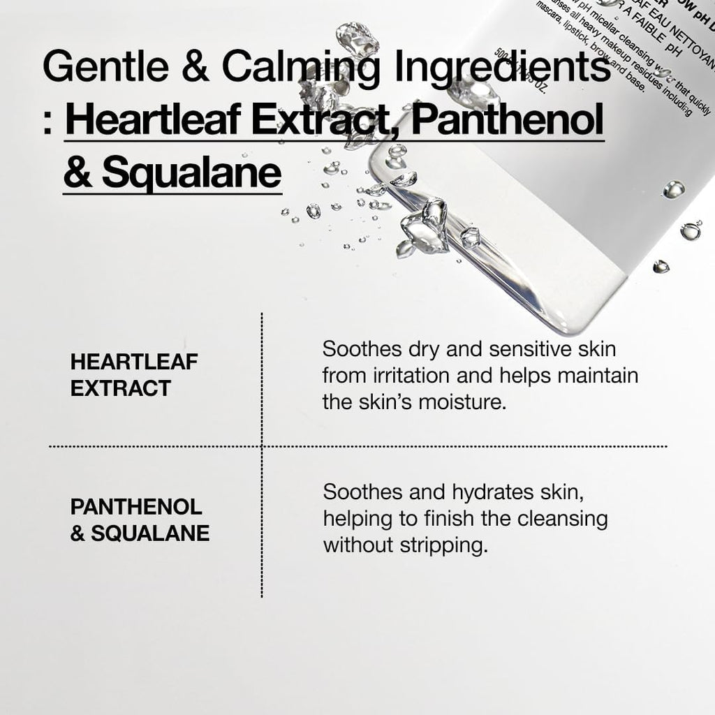 ANUA Heartleaf Low pH Deep Cleansing Water, 16.9 fl oz - Image 5