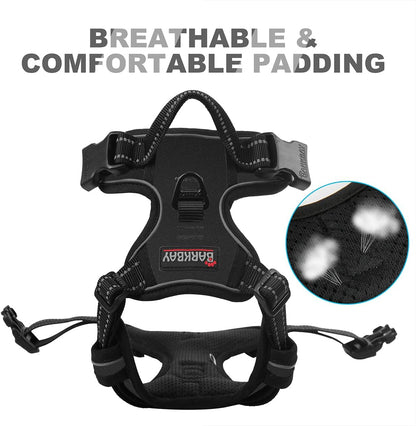 Adjustable straps on barkbay heavy duty dog harness