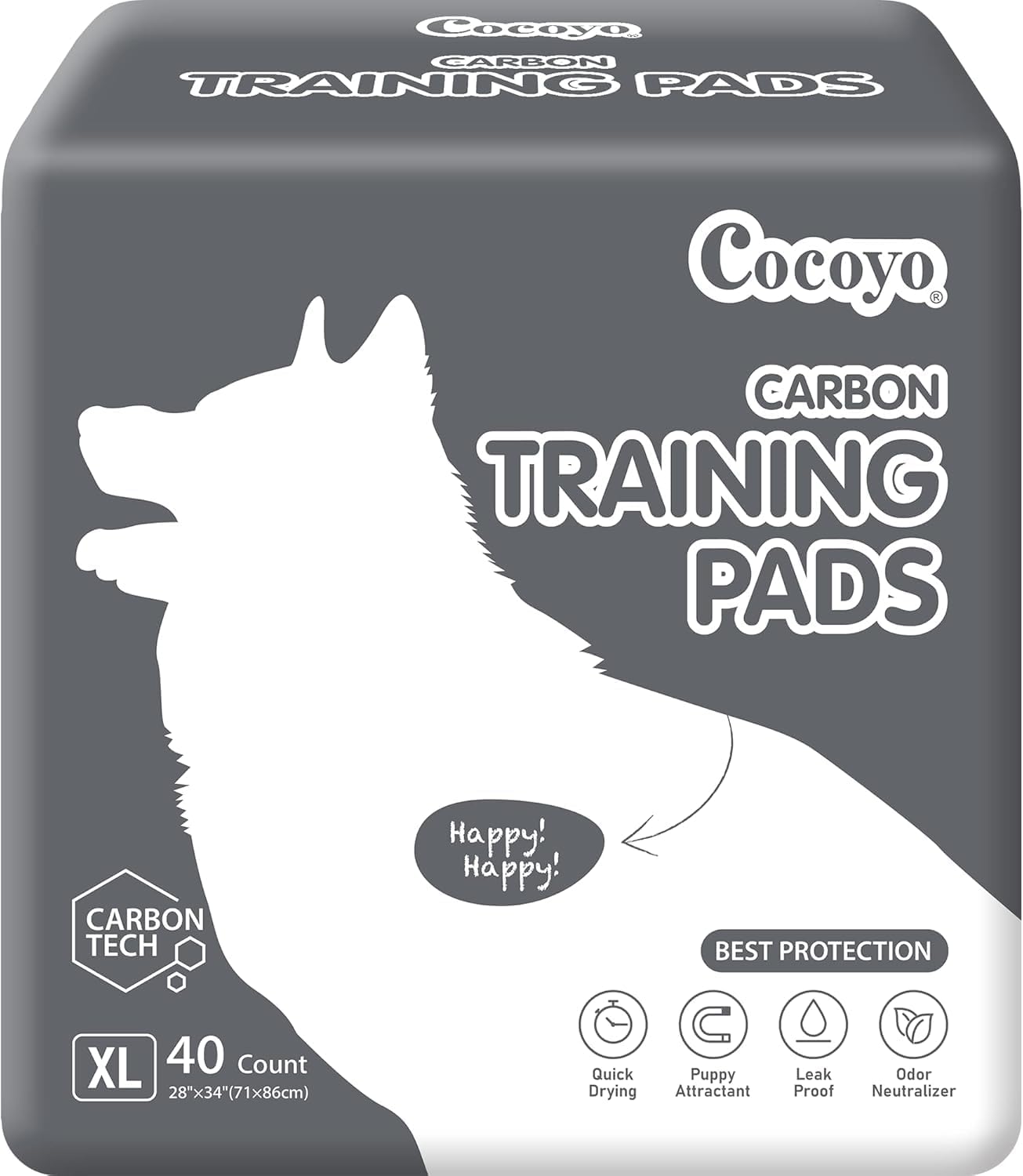Activated carbon puppy training pad absorbing liquid into gel