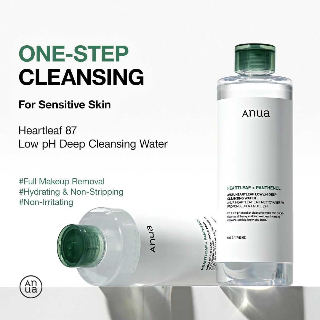 ANUA Heartleaf Low pH Deep Cleansing Water, 16.9 fl oz - Image 3
