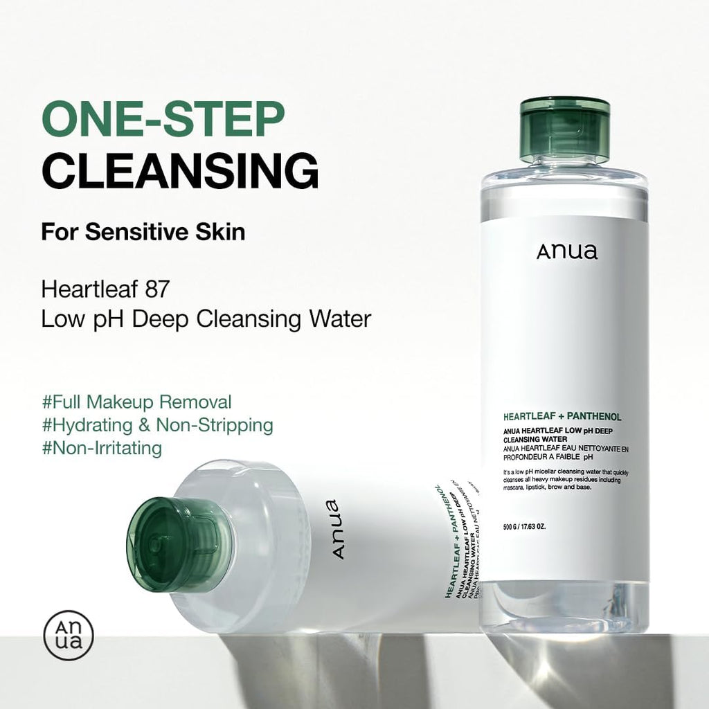 ANUA Heartleaf Low pH Deep Cleansing Water, 16.9 fl oz - Image 3