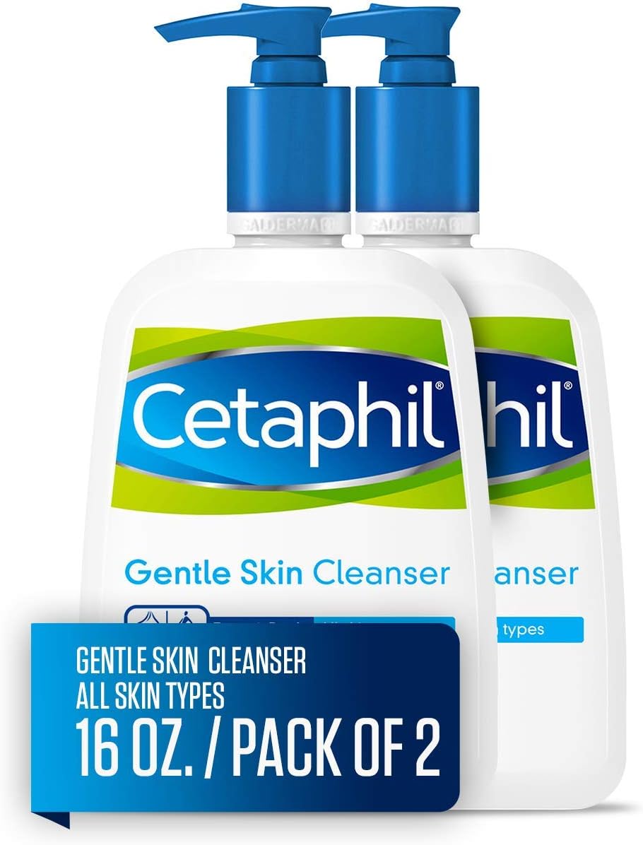 Cetaphil daily skincare routine cleanser side profile