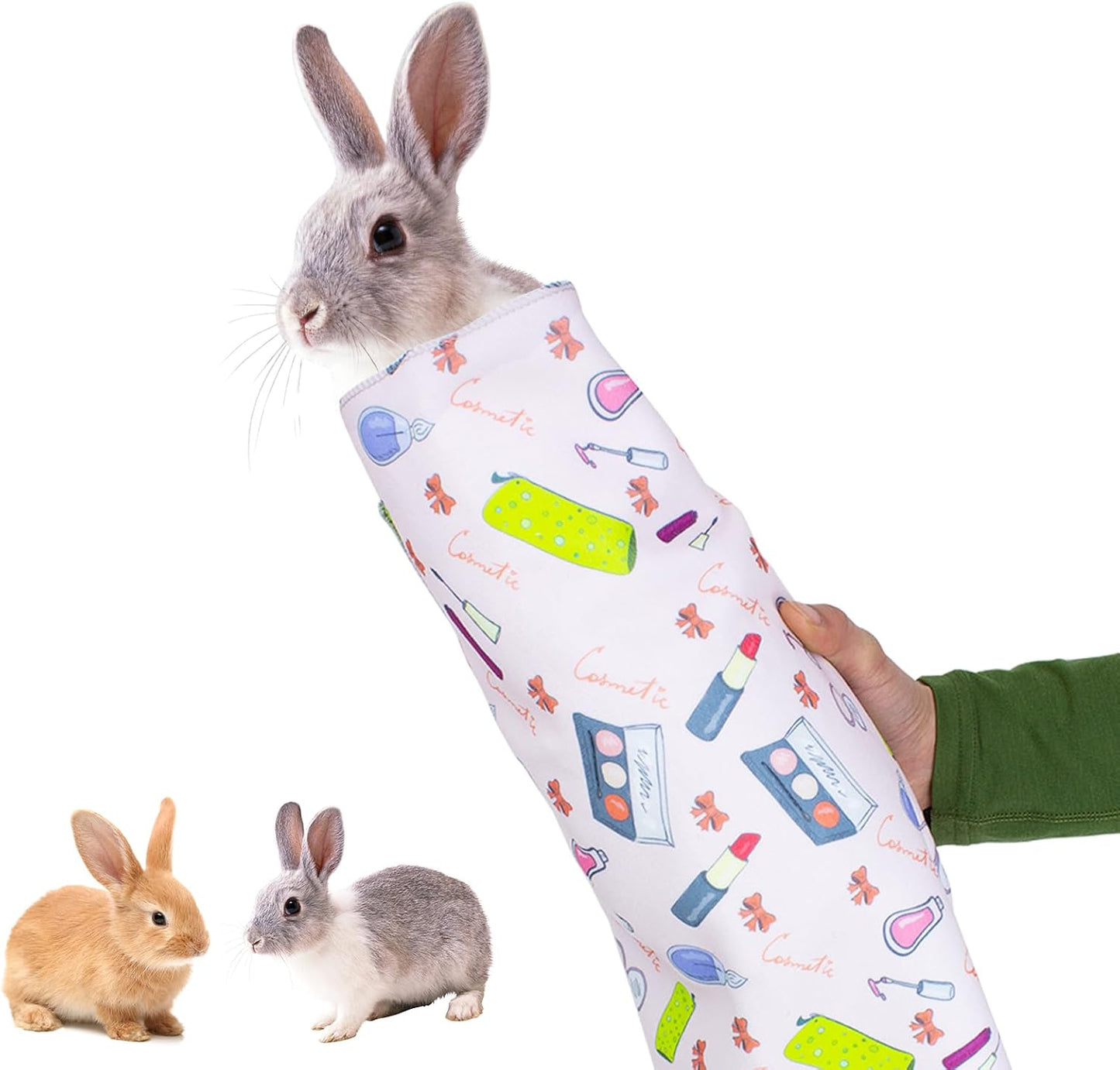 OOXYG rabbit grooming wrap front view soft swaddle restraint for small pets