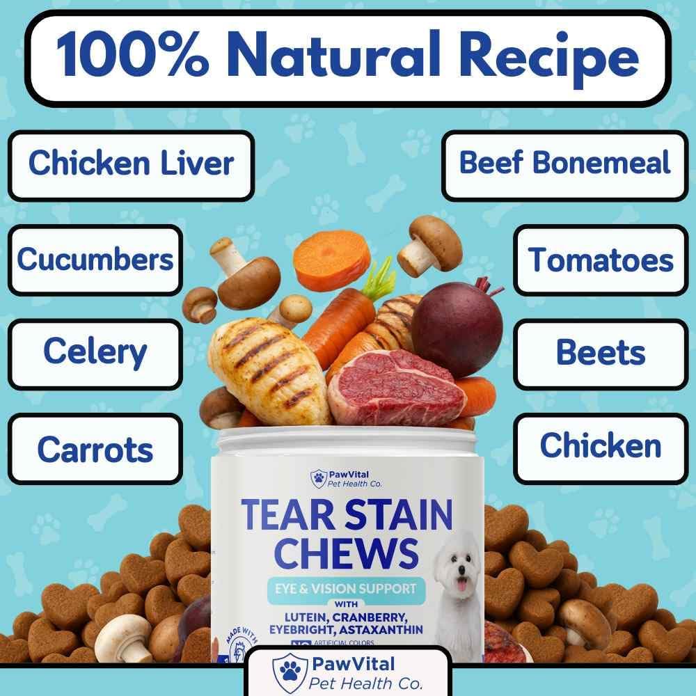 PawVital imported pet wellness supplement for reducing dog tear stains