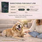 Veterinarian formulated dog urinary wellness supplement for all breeds and sizes.