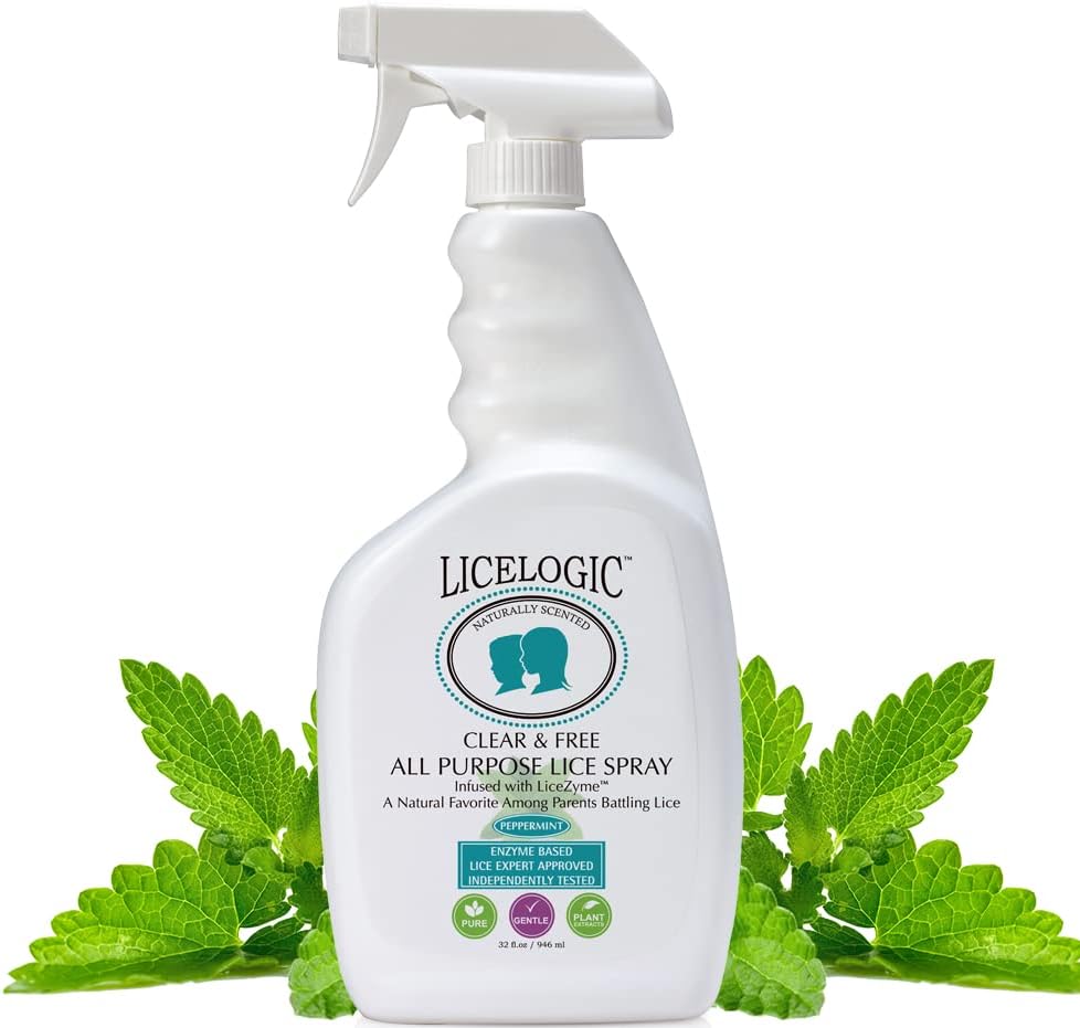 LiceLogic Home Lice Elimination Spray 32 Ounce front view non-toxic treatment