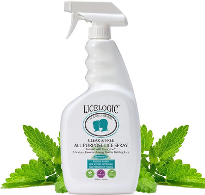 LiceLogic Home Lice Elimination Spray 32 Ounce front view non-toxic treatment