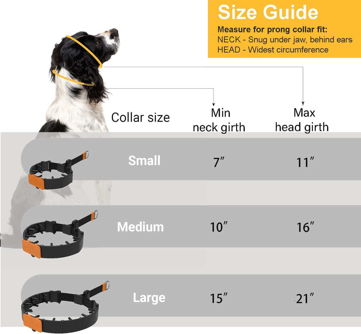 Adjustable no pull pinch collar with quick release buckle.