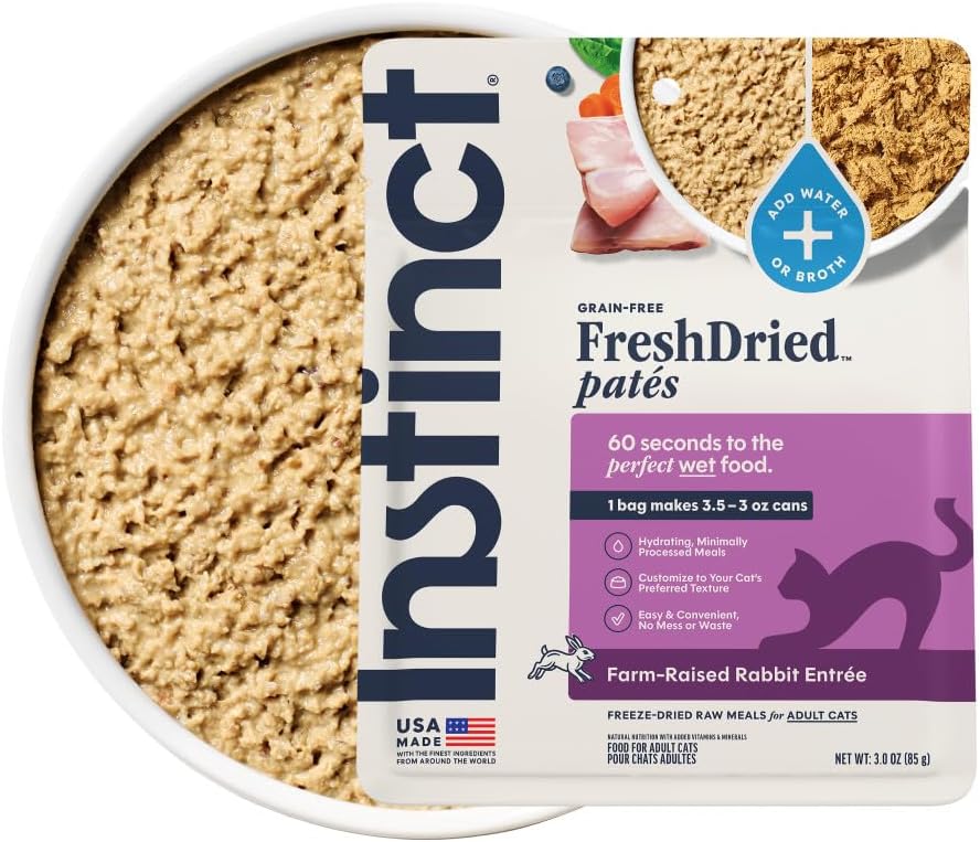Instinct FreshDried Pates, Freeze Dried Cat Food, Grain Free - Cage-Free Chicken Entre, 3 oz. Bag - Image 11