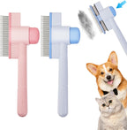 Wreyng 2-piece flea comb set for cats and dogs front view