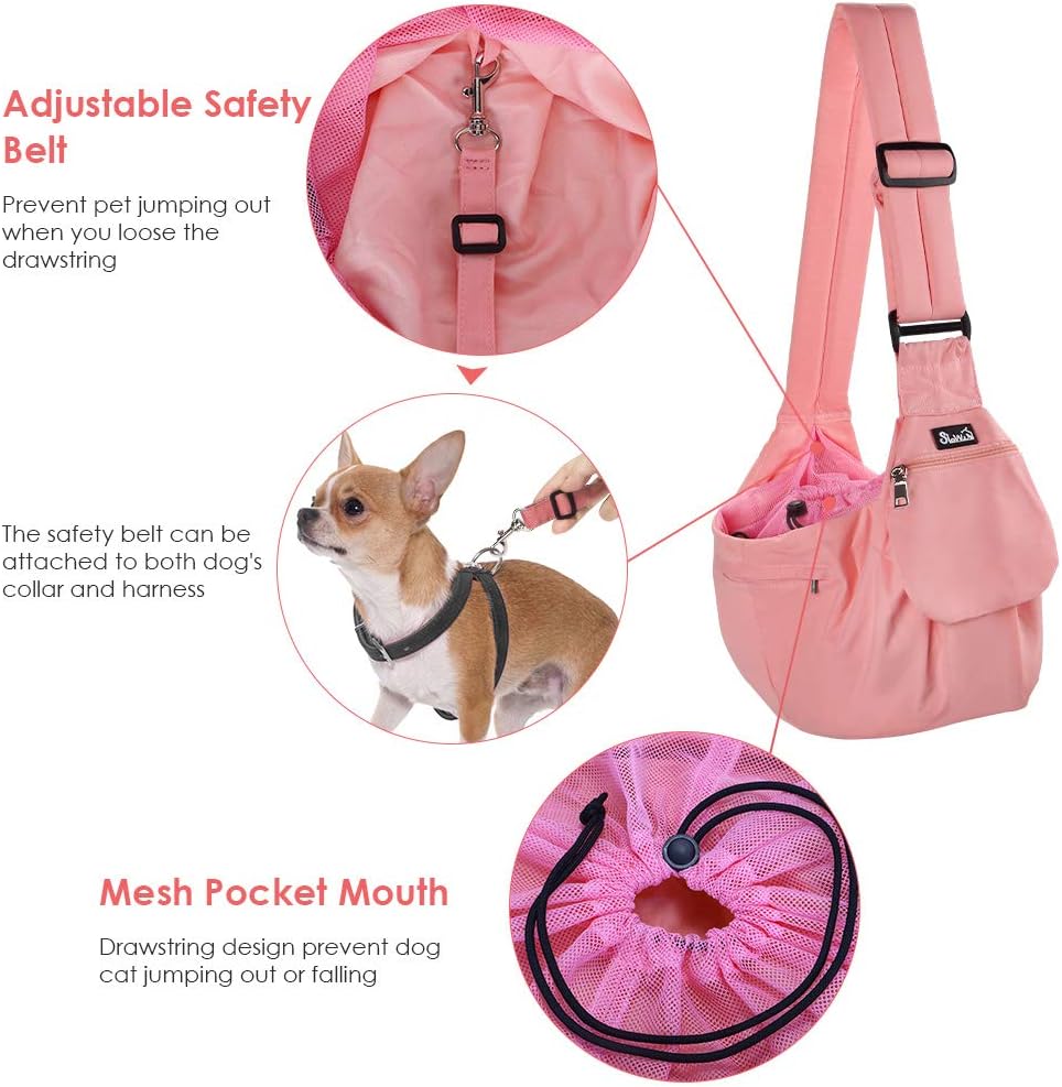 Lukovee puppy sling with adjustable padded shoulder strap
