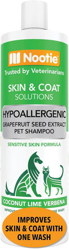 Nootie pet grooming shampoo bottle full display