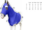 Majestic Ally horse hood heavy spandex material close up
