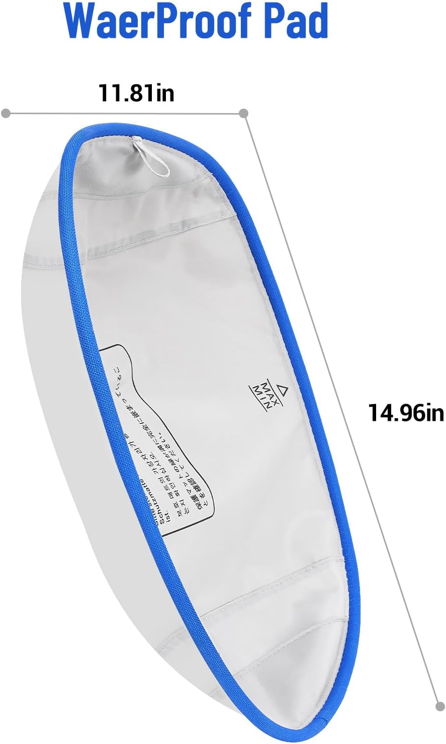 Two pack of replacement pads for open top self cleaning litter box showing scratch resistant material.