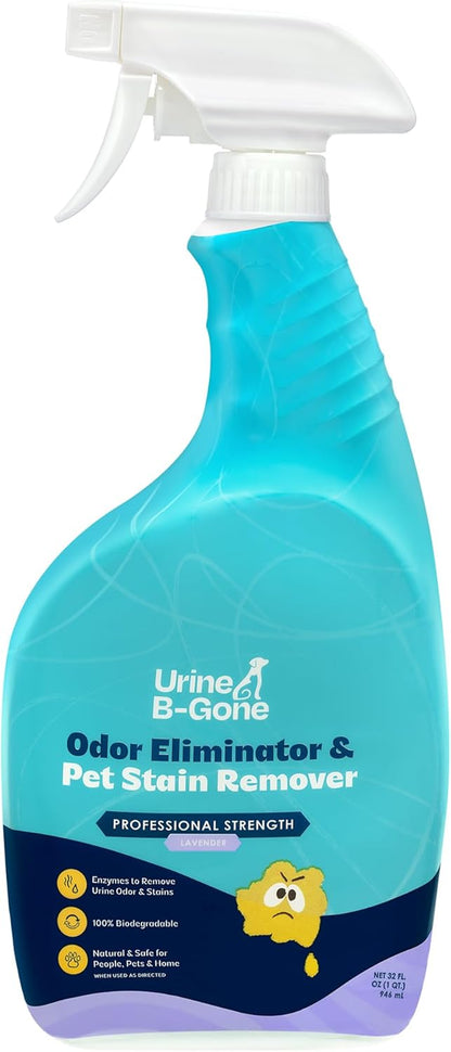 Urine B-Gone, Professional Enzyme Odor Eliminator & Pet Stain Remover, Human, Cat & Dog Urine Cleaner, Effective on Laundry, Carpets & More, Lavender Scent, 1 Gallon - Image 12