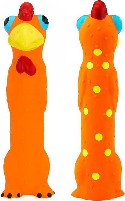 CHIWAVA 3 Pack 9" Squeaky Latex Dog Toys Standing Stick Animal Puppy Fetch Interactive Play for Small Medium Dogs - Image 9