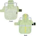 Premium imported dog raincoat with matching storage pouch