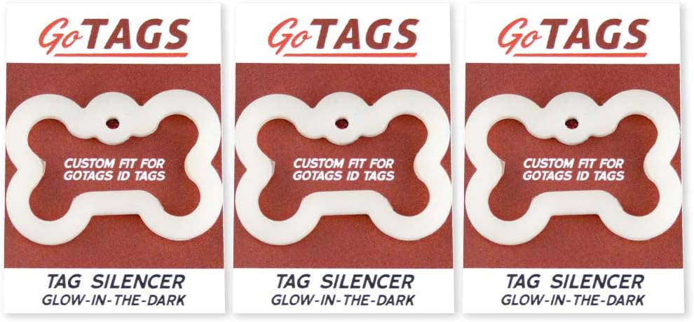 GoTags durable silicone pet tag cover angled view