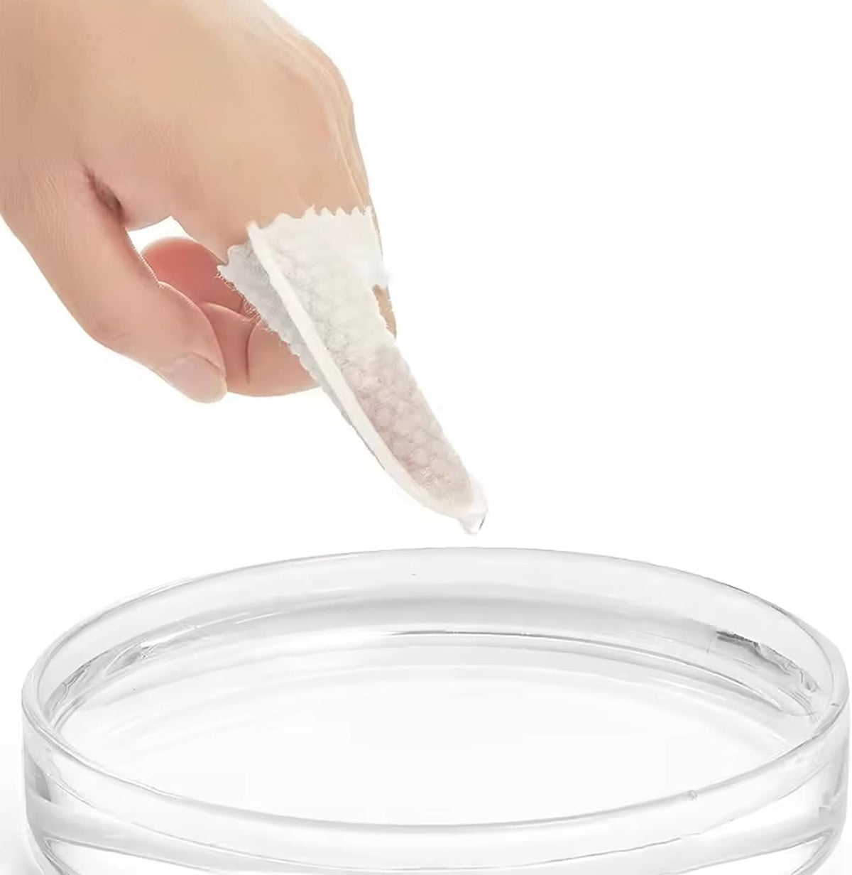Container of 60 count H&H Pets disposable dental dry wipes
