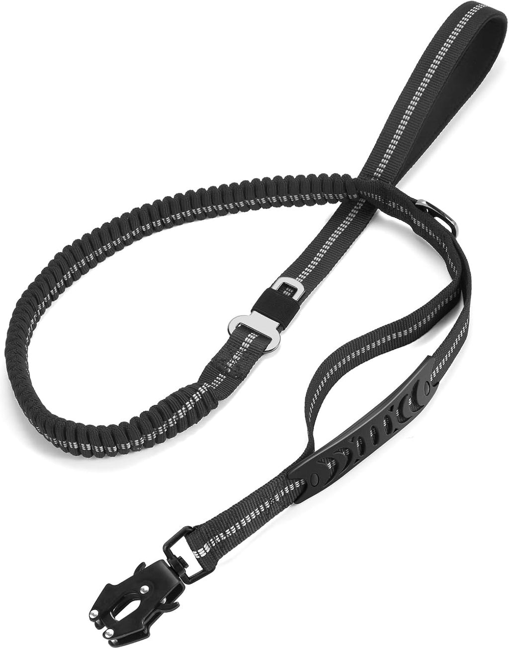 TINMARDA Heavy Duty Dog Leash with 2 Padded Handles & Advanced Easy Metal Clip, 4-6FT Shock Absorbing No Pull Dog Leashes for Medium Large Dogs that Pull (Army Green) - Image 10
