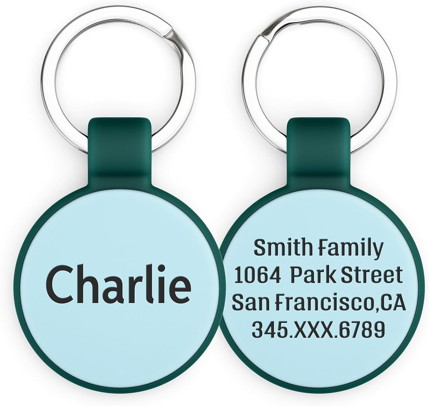Silent Silicone Dog Tags, Custom Engraved Pet ID Tags for Cats and Dogs, Personalized Small Size Cat Tags with Cute Designs (Designs, Small) - Image 10