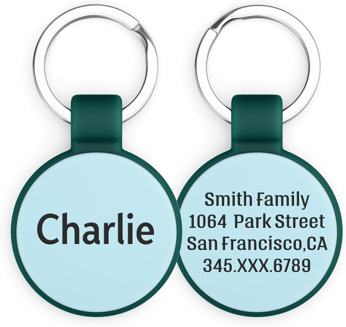 Silent Silicone Dog Tags, Custom Engraved Pet ID Tags for Cats and Dogs, Personalized Small Size Cat Tags with Cute Designs (Designs, Small) - Image 10