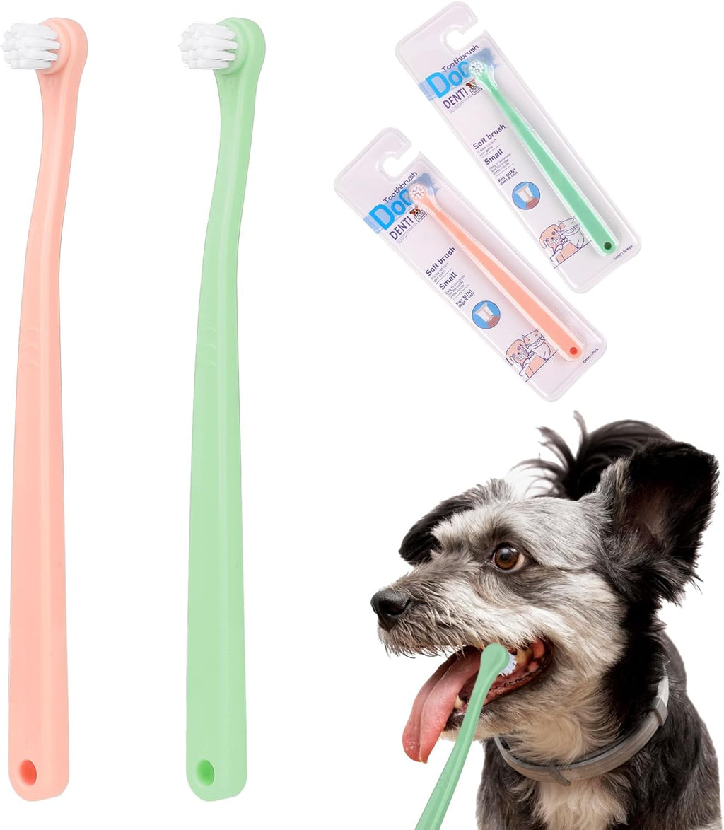 2 Pack Dog and Cat Toothbrush Kit - Mini Head Soft Brush for Deep Clean - Suitable for Puppy, Kitten, Small Pets - Portable Travel Friendly and Easy to Use - Image 10