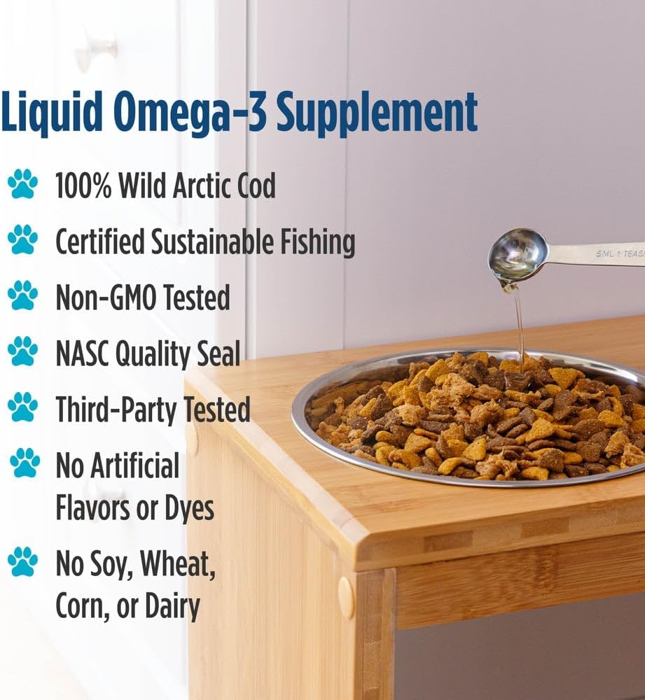 Wild Arctic cod liver oil for pet immune and joint health support