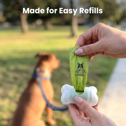 Leak proof extra large pet clean up bags measuring nine by thirteen and a half inches