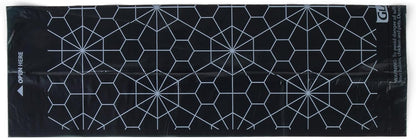 Geometric black and silver pattern pet cleanup bags for sanitation