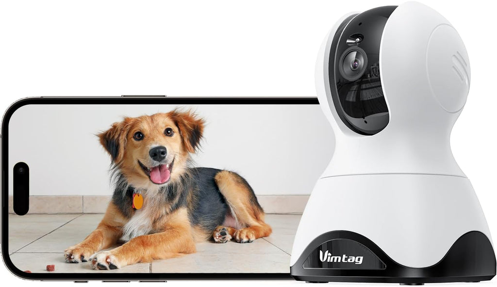 VIMTAG 2.5K 4MP Pan/Tilt Pet Camera Indoor with Phone App for Dog/Cat/Baby/Nanny/Home Security, Motion Tracking, Night Vision, 2-Way Audio, AI Detection, 5G/2.4GHz WiFi, Cloud & SD Card, Works w/Alexa - Image 13