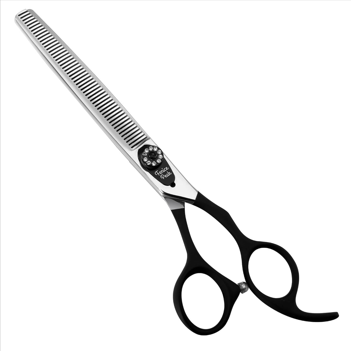7.0'' Professional Dog Grooming Scissors Set with Black Non-Slip Handle 440C Stainless Steel Straight Thinning Curved Chunker Shears 4pcs Set for Pet Grooming Services - Image 14