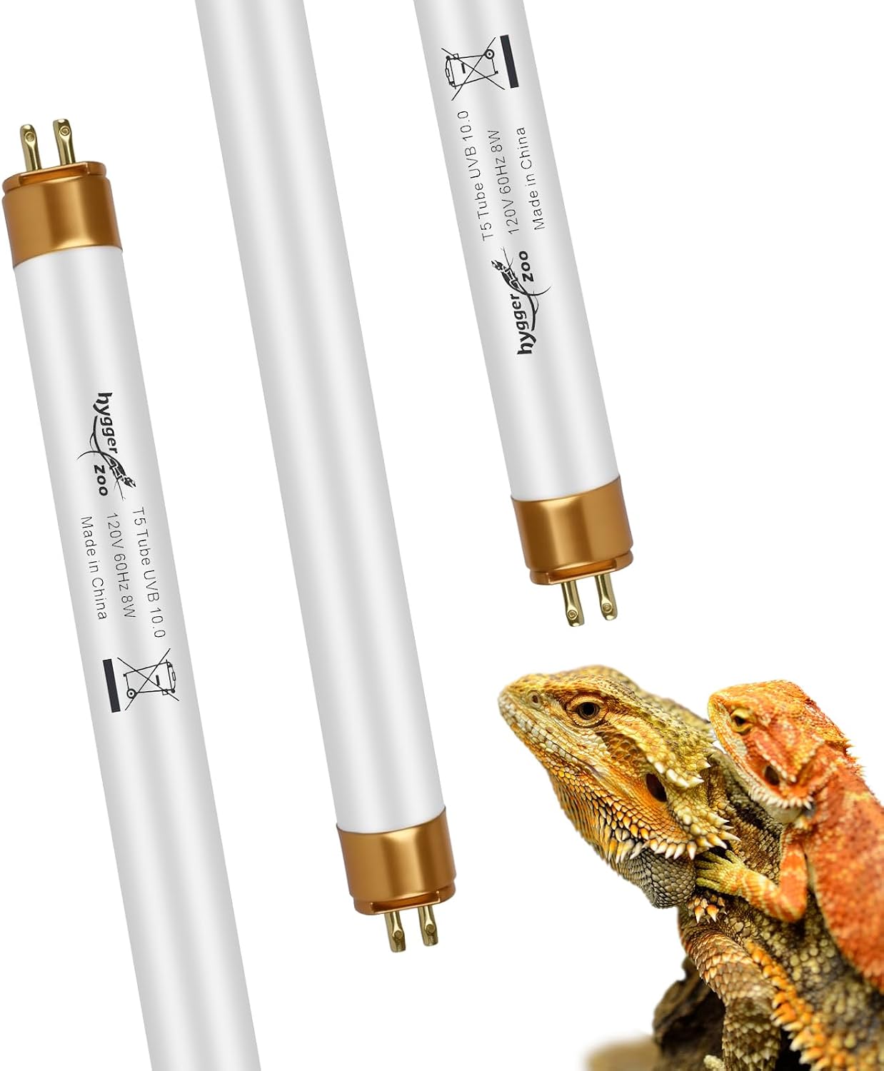 UVB Light for Reptiles Bearded Dragon, 2 Pack T5 UVB Reptile Light UVB Bulb 10.0 39W UVA UVB Reptile Light Bulb Terrarium Light Lamp Tube for Turtle Chameleon Leopard Gecko Snake Tank, 34 Inch - Image 11