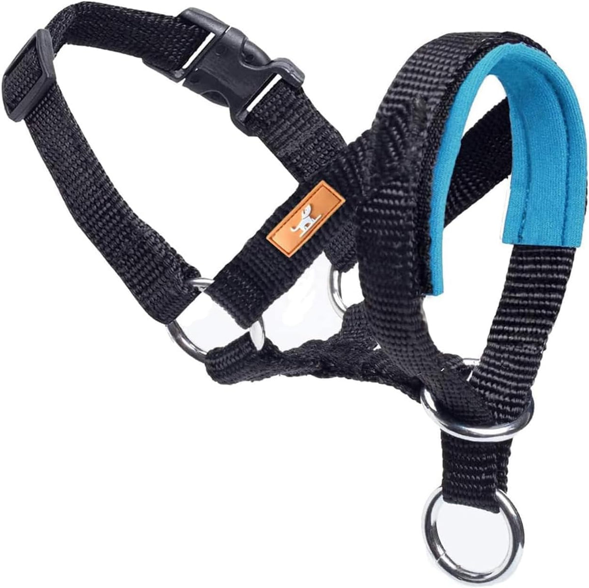 Dog Head Collar, Fabric Padded Head Collar for Dogs to Prevent Pulling, Adjustable Dog Head Harness (L,Black) - Image 14