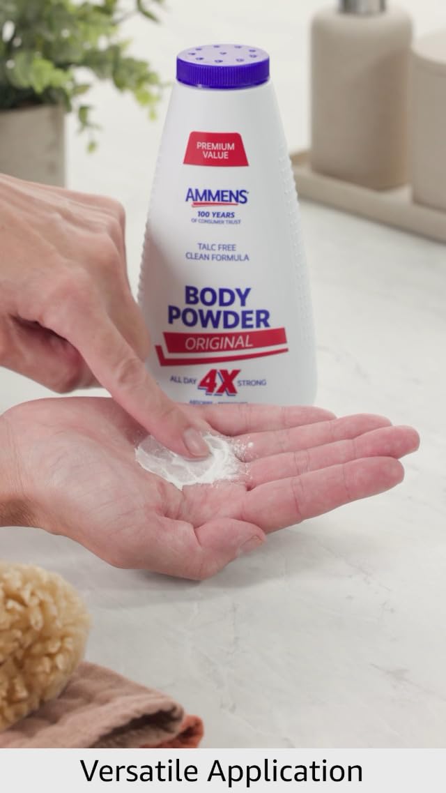 Naturally derived cornstarch powder for all day freshness
