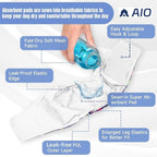 Side view of the brown green and blue AIO pet diapers highlighting the durable stitching and fabric structure