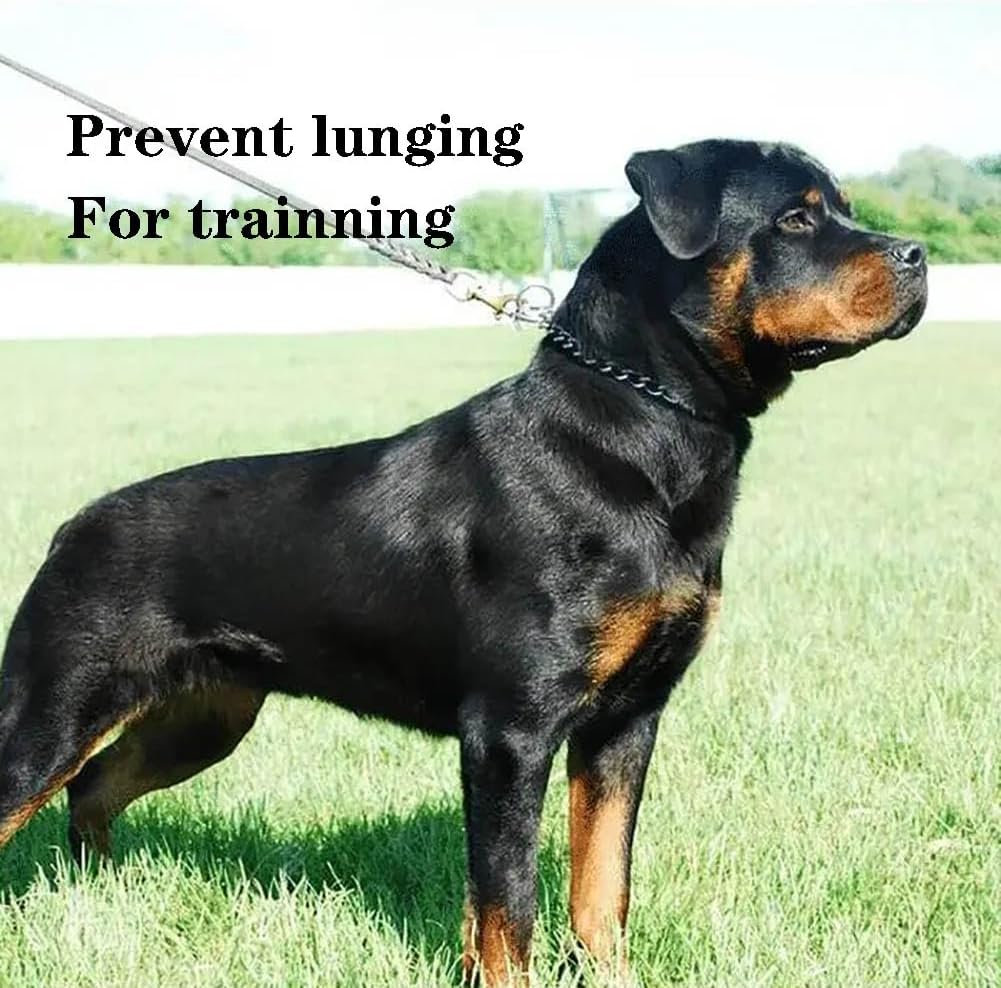 Youalso slip link training collar laid flat displaying the twenty-two inch measurement