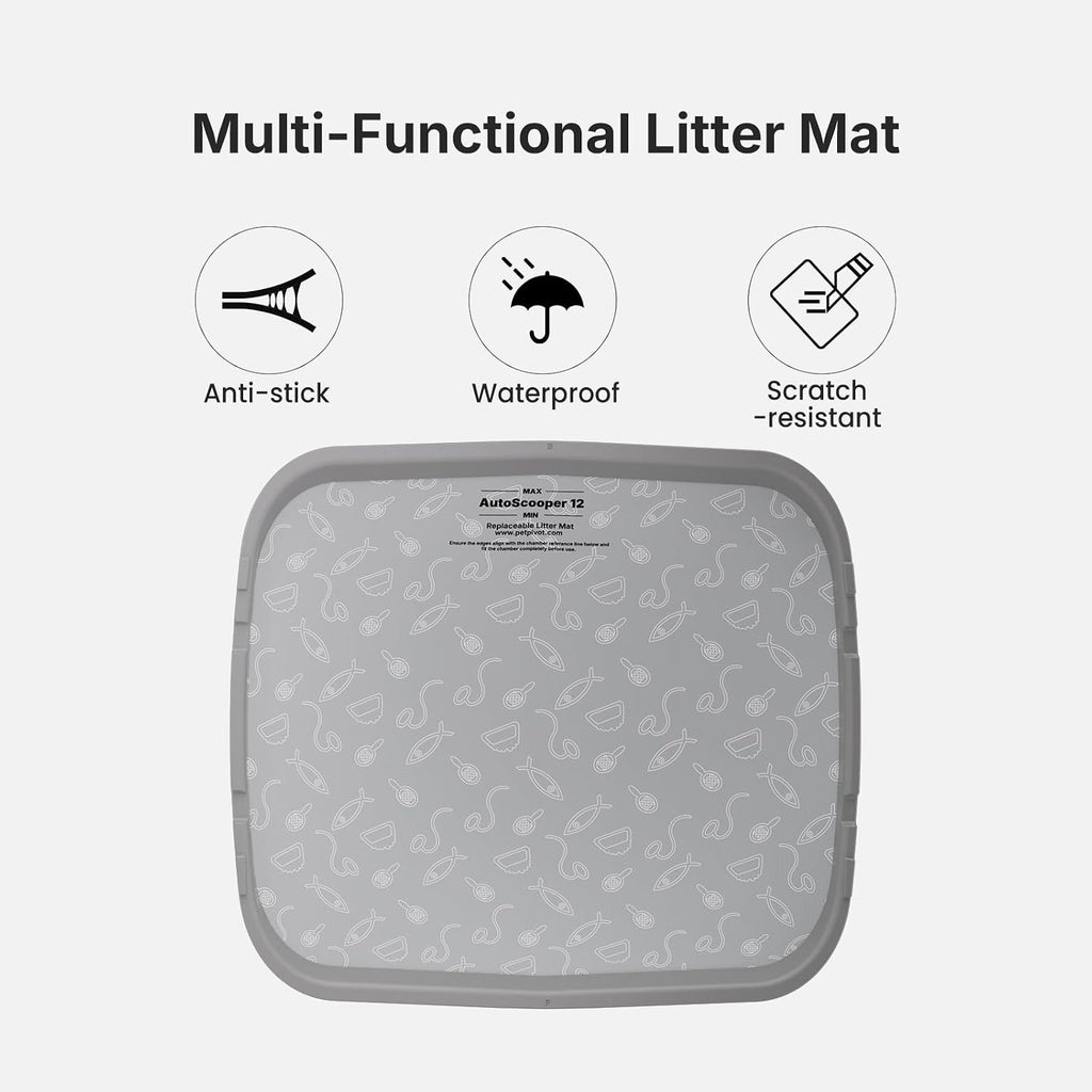 Waterproof scratch resistant non stick cat litter mat inside automatic box
