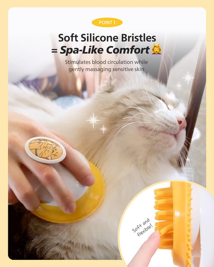 Close up of Pethroom silicone bristles for pet hair removal