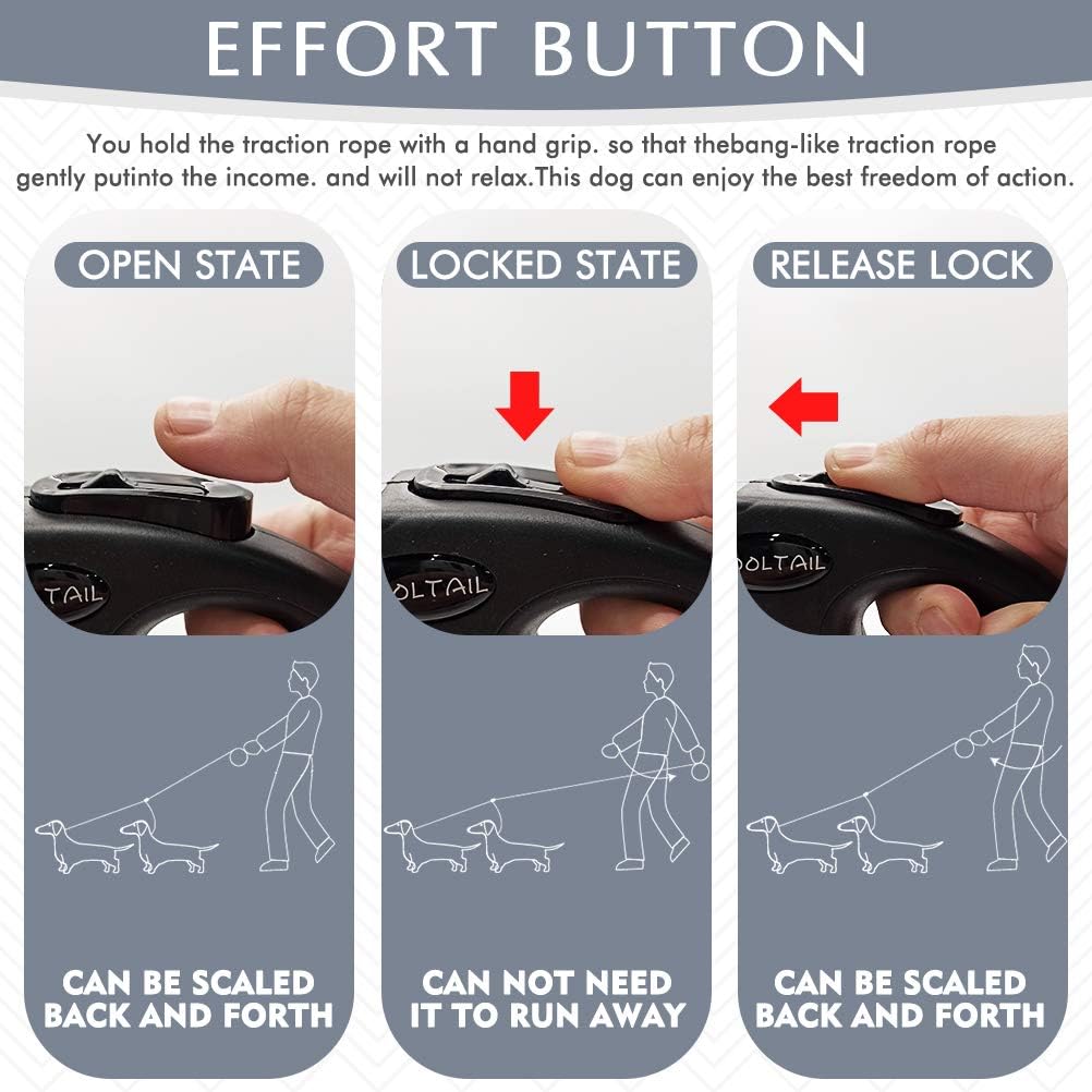 Ergonomic non-slip handle of Kooltail dual dog leash