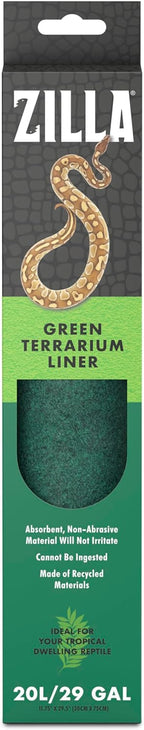Zilla Reptile Terrarium Bedding Substrate Floor Liner, Green, 40BR/50G, 17.25" x 35.25" - Image 11