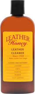 Leather Honey Leather Cleaner front view 8 ounce bottle for premium leather care