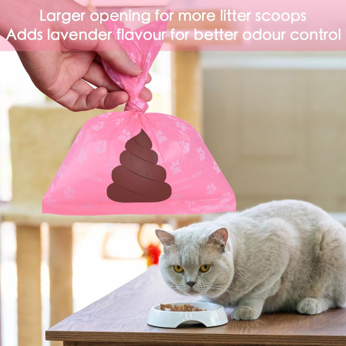 Poop Bags Rolls 256 Count - 9x13 Inches Pink Thickened Leakproof Lavender scent Poo Bags for Dogs, Eco-Friendly Pet Waste Bags for Walking, Home, Travel - Image 9