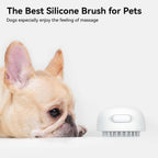 Close up of Aumuca cat brush silicone bristles