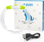 Bseen LED collar packaging and included USB cable
