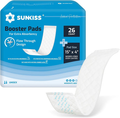 SUNKISS Trustplus Booster Pads packaging front view displaying extra absorbency details