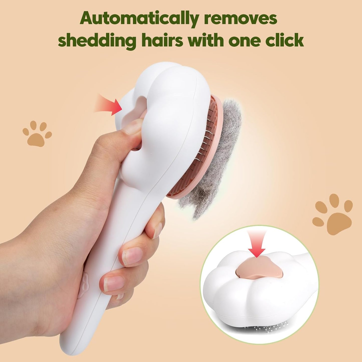 BSONEDO pet nail trimmer highlighting the anti slip ergonomic handle and central spring buffer design