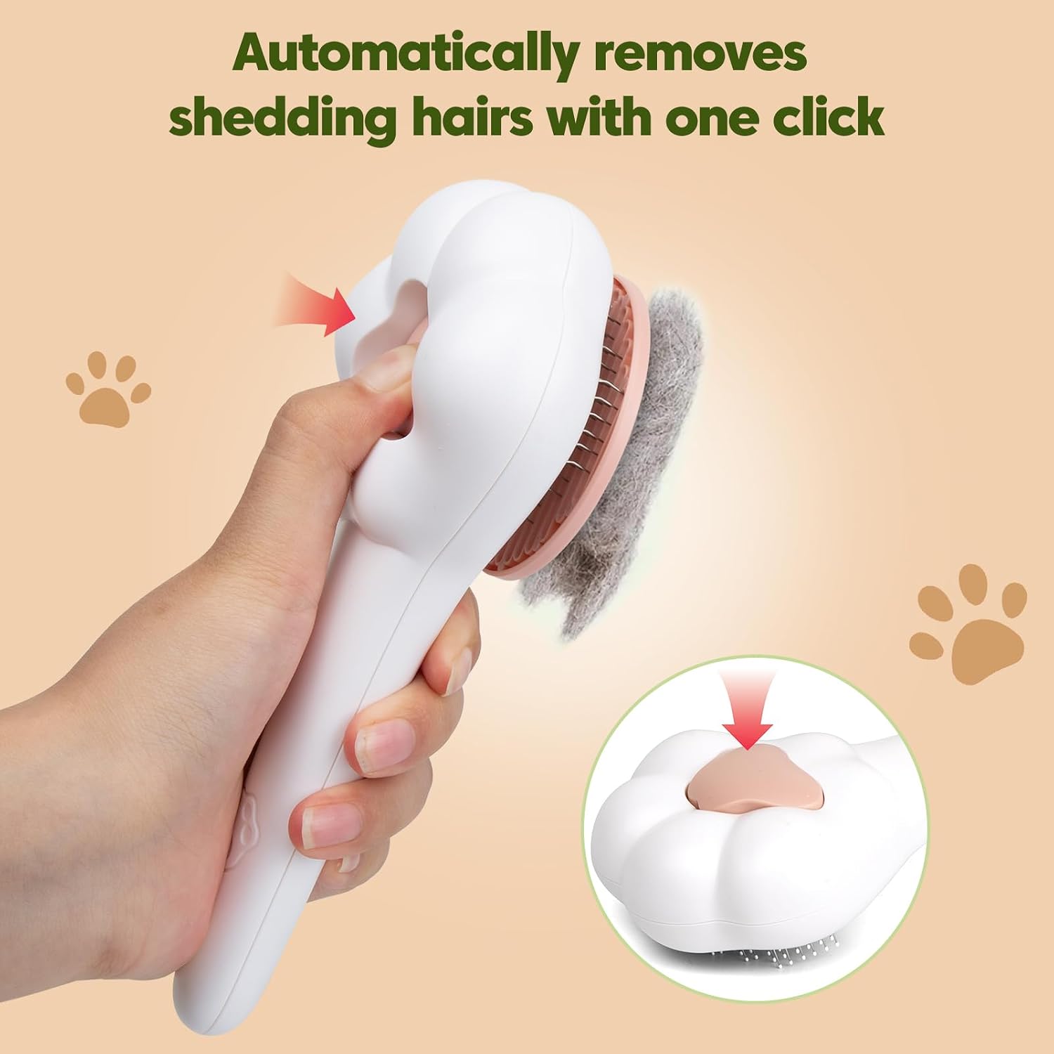 BSONEDO pet nail trimmer highlighting the anti slip ergonomic handle and central spring buffer design